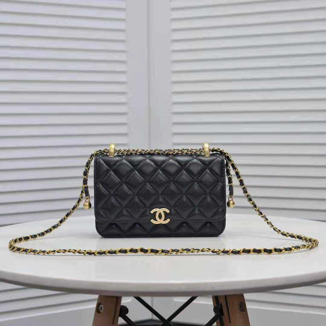 chanel classic new mini flap bag black