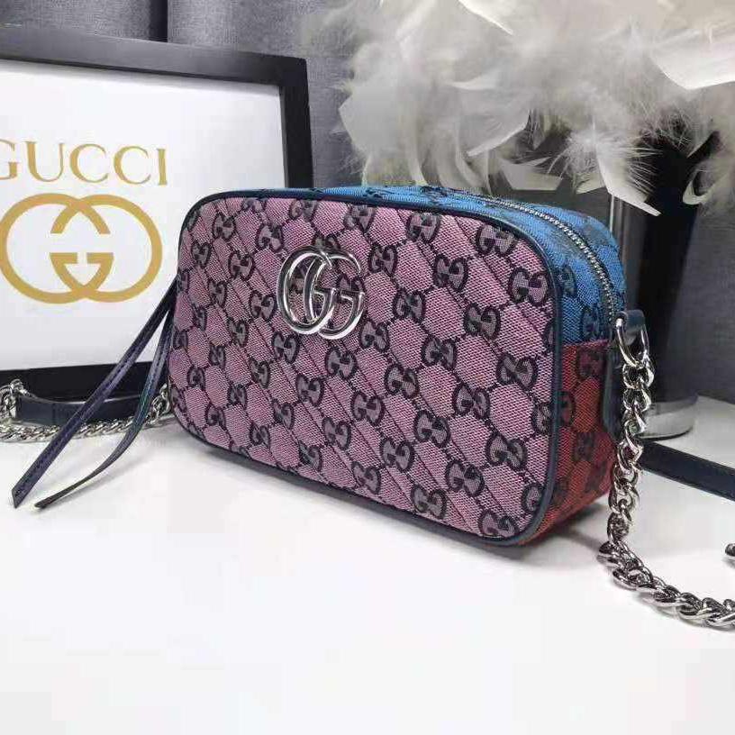 Gucci GG Marmont Multicolor small shoulder bag replica