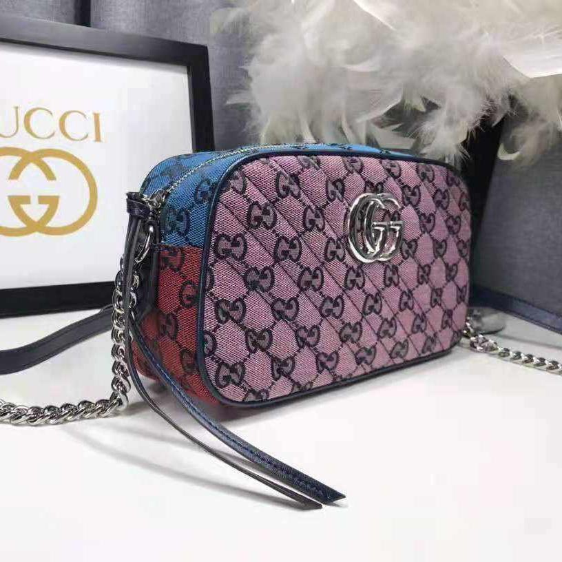 Gucci GG Marmont Multicolor small shoulder bag replica