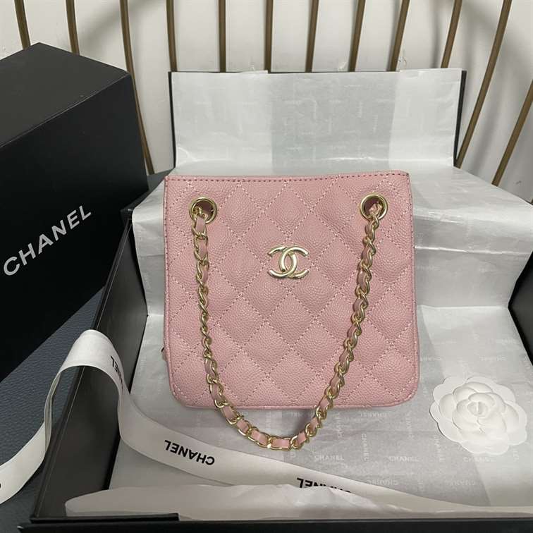 Chanel Caviar Mini Bucket Bag replica