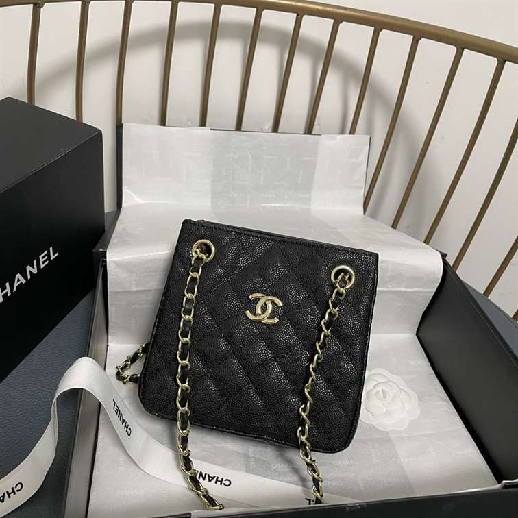 Chanel Caviar Mini Bucket Bag replica
