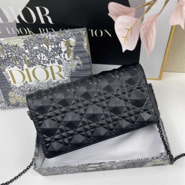 Dior LADY DIOR POUCH Diamond Motif replica
