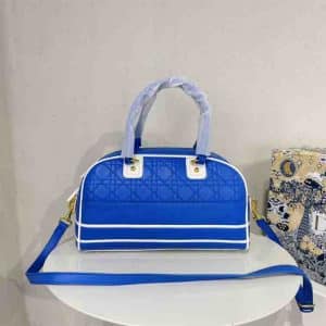 Dior MEDIUM VIBE ZIP BOWLING BAG Macrocannage replica