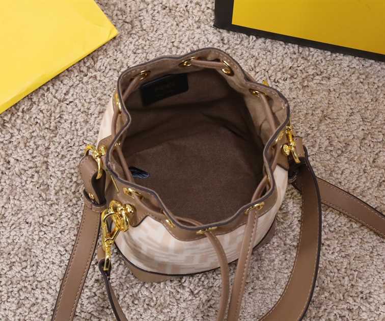 Fendi Mon Tresor Leather Mini-Bag With FF Print replica