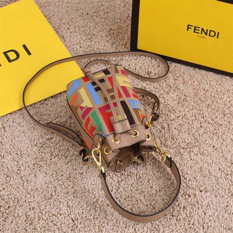 Fendi Mon Tresor Multicolor FF Canvas Mini-Bag replica