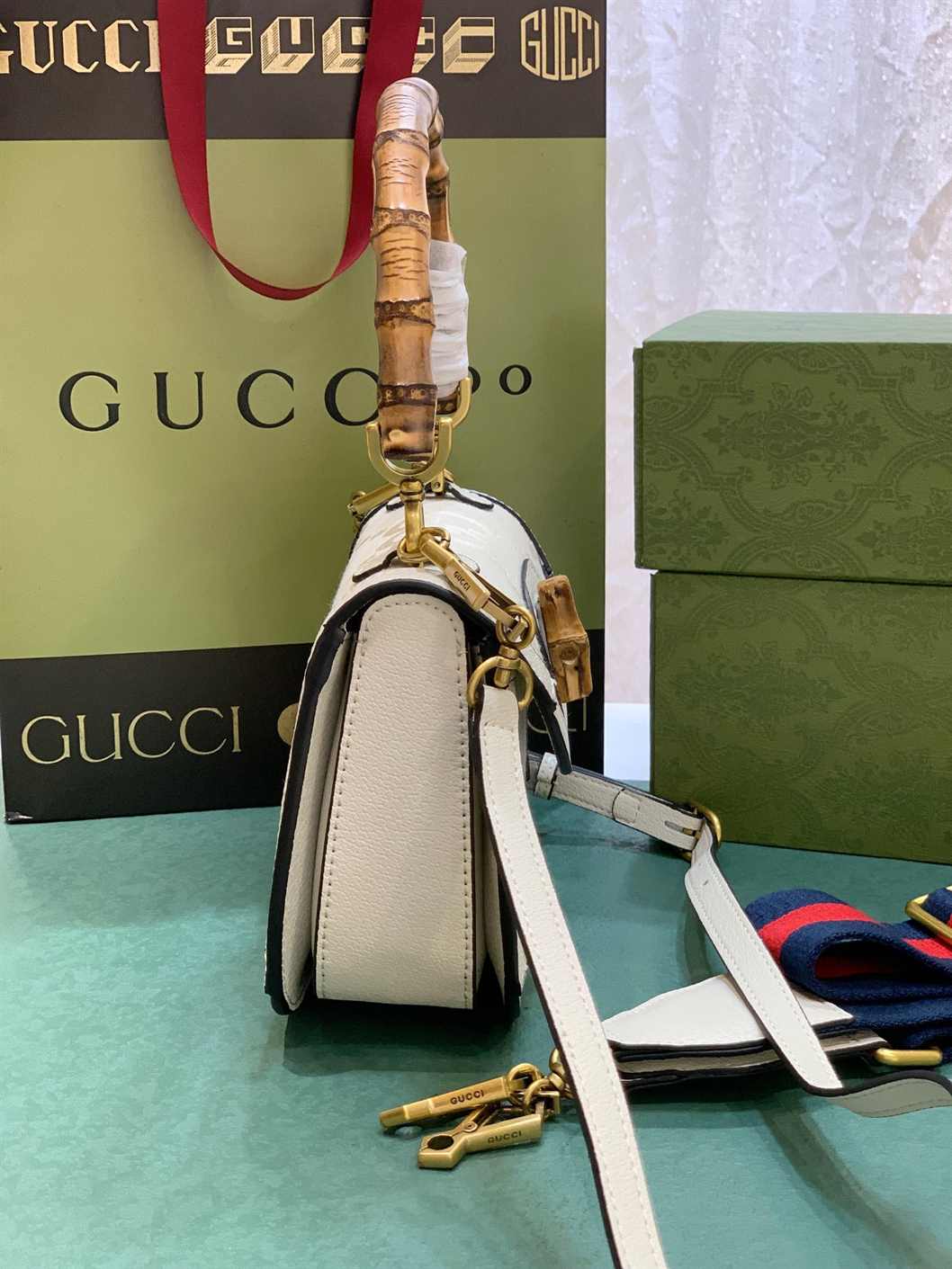 Gucci Gucci Bamboo 1947 small bag replica