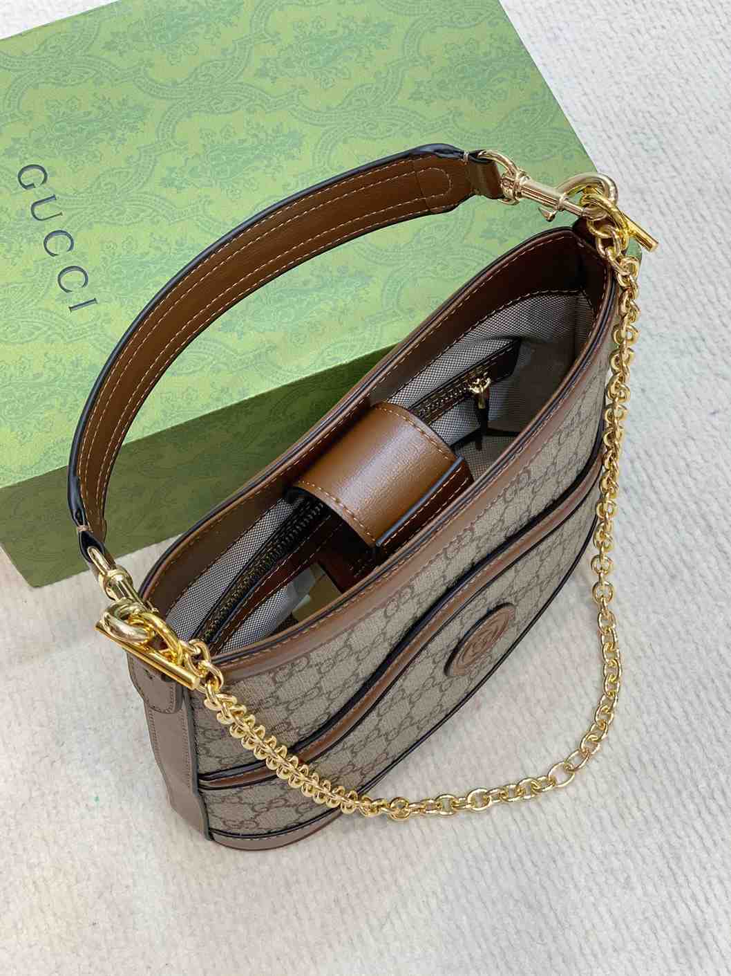Gucci Large Shoulder Bag with Interlocking G replica