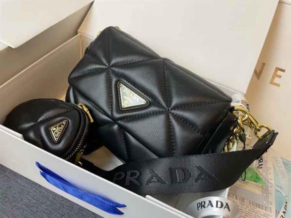 Prada System Nappa Leather Patchwork Bag replica