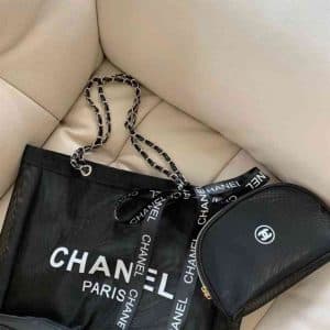 Chanel VIP Mesh Tote and Makeup Bag replica