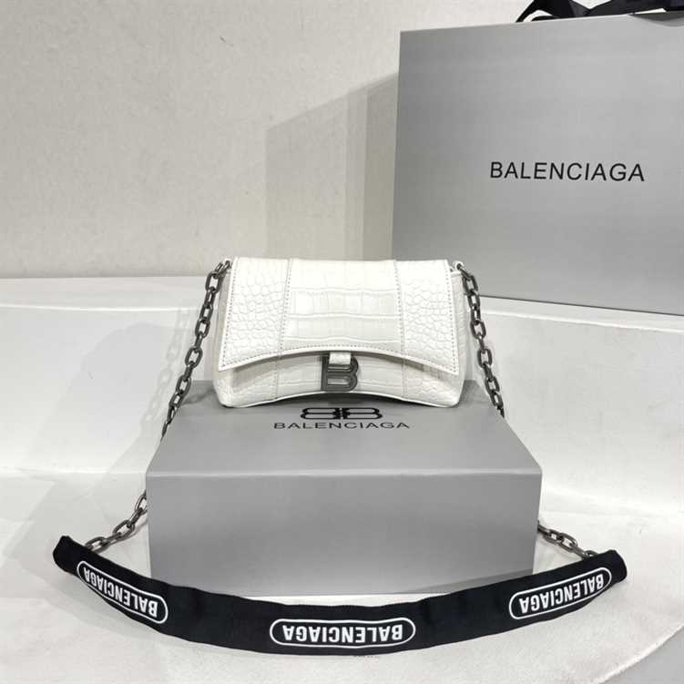 Balenciaga DOWNTOWN XS CROC-EMBOSSED SHOULDER BAG replica