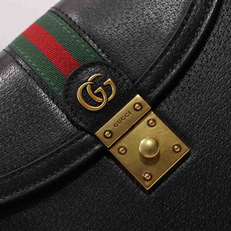 Gucci Ophidia Leather Small Top Handle Bag replica