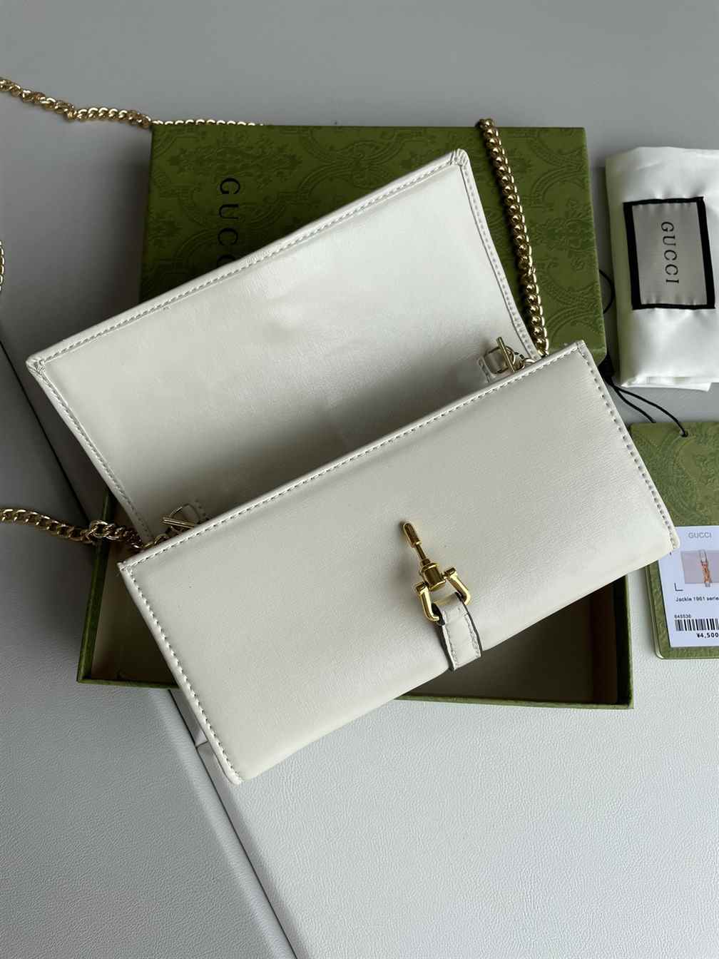 Gucci Jackie 1961 Leather Chain Wallet replica
