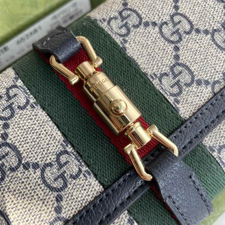 Gucci Jackie 1961 Canvas Chain Wallet replica