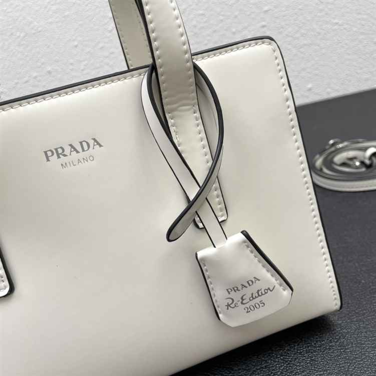 Prada Re-Edition Brushed-Leather Mini Handbag replica