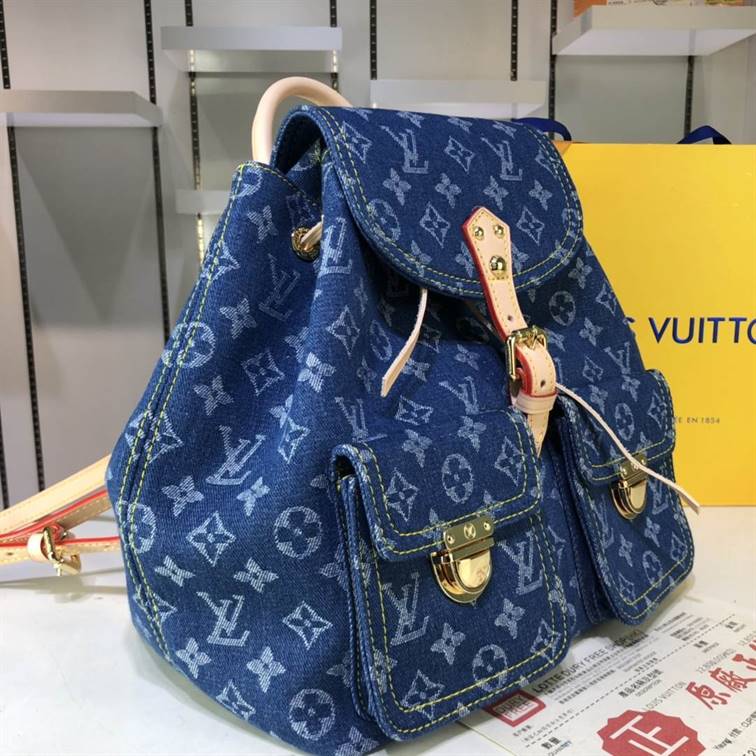 Louis Vuitton Monogram Denim Sac A Dos GM Backpack