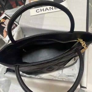 Chanel Quilted Caviar Leather Vintage Medallion Bag