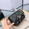 Caviar Quilted Pick Me Up Clutch With Chain